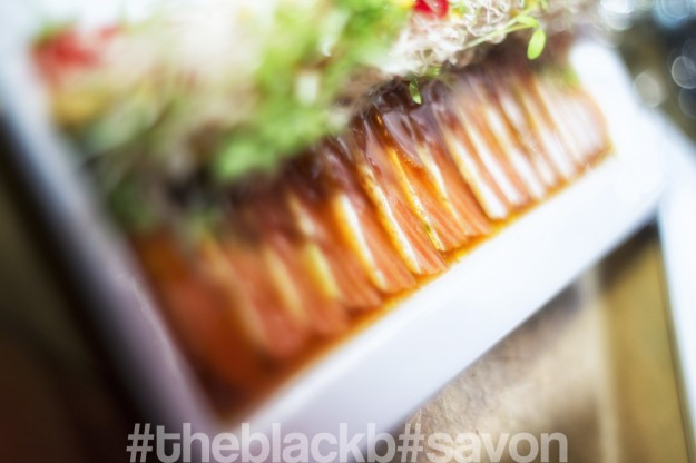 Sashimi Salmon with Passion Fruit
